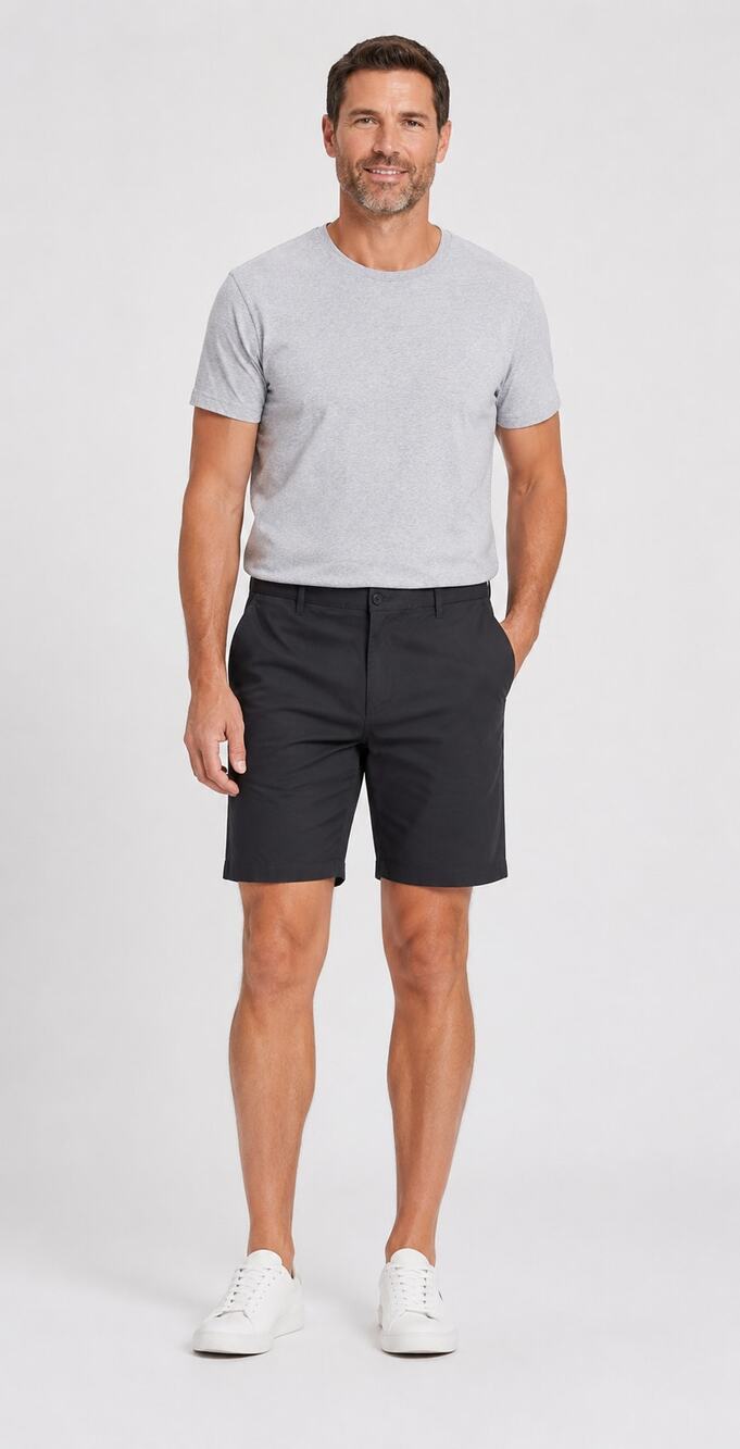 Dockers Mens Supreme Flex Ultimate Chino Shorts Slash Pockets Size 54 Black NWT